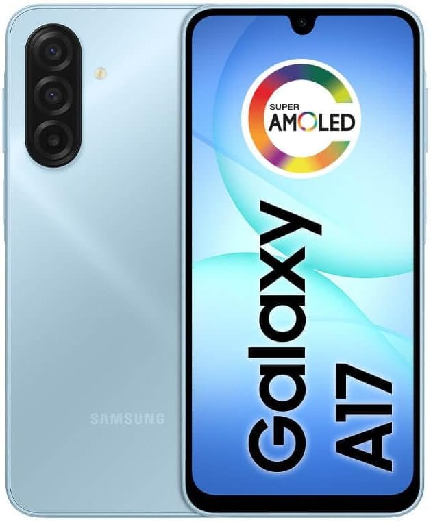 Samsung Galaxy A17 - 128GB 4GB RAM - Câmera 50MP - Tela 6.7" - Azul