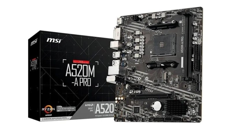 Placa-mãe MSI A520m-a Pro Am4 Matx DDR4 HDMI Dvi M.2