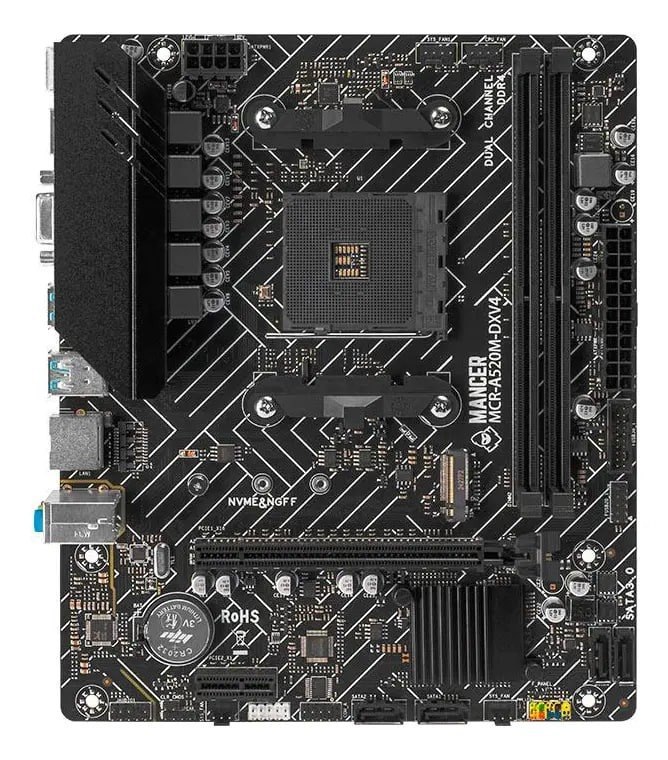 Placa Mãe Mancer A520M-DX DDR4 AM4 mATX