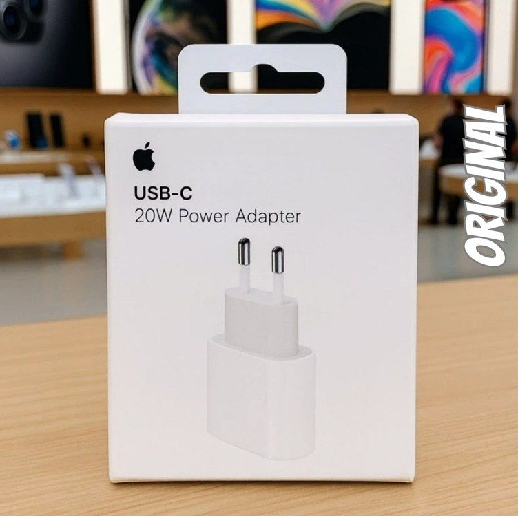 Carregador Adaptador Usb-c De 20w para iPhone Apple Branco A2465