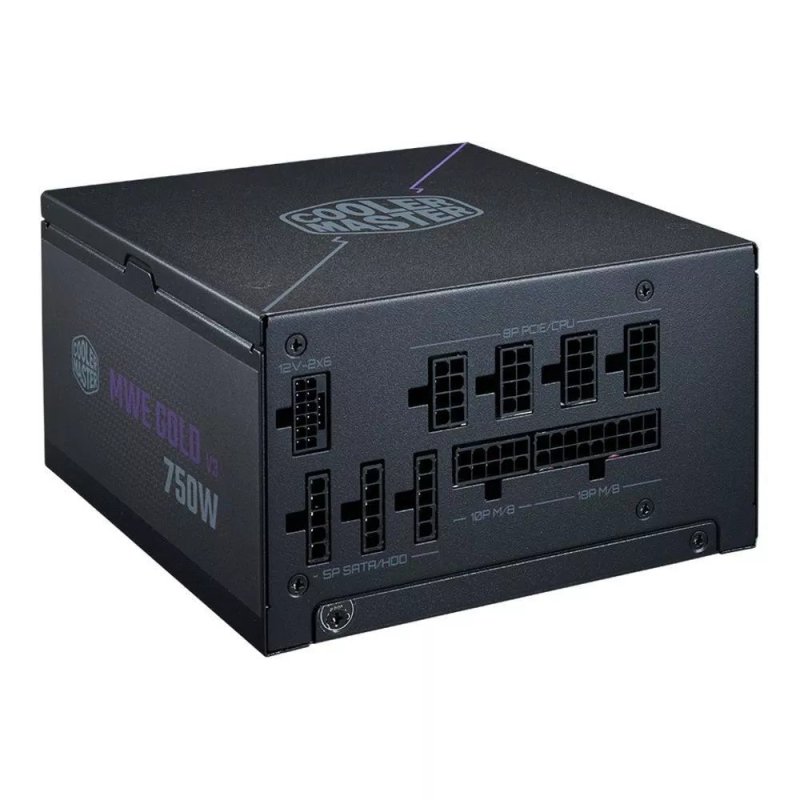 Fonte Cooler Master ATX 3.1 750W MWE Gold 750 V3 PFC Ativo 80 Plus Gold Sem/Cabo