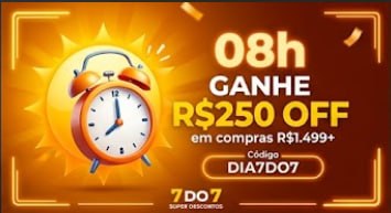 R$250 OFF em compras a partir de R$1.499