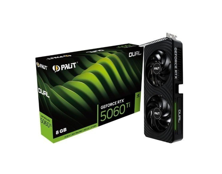 Palit GeForce RTX 5060 Ti Dual (8GB GDDR7/PCI Express 5.0/2572MHz/28000MHz)