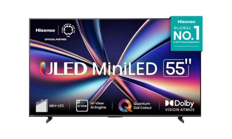 Smart TV Hisense 55" 4K UHD 55U6QV Vidaa Dolby Vision 60Hz
