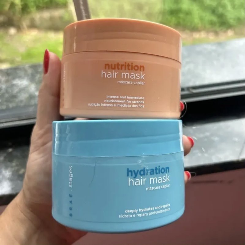 Kit Braé 02 un. Máscaras De Tratamento Nutrição + Hidratação Stages