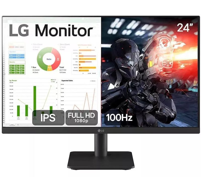 Monitor LG Gamer 24" 100Hz 5ms Full HD - 24MS500-B