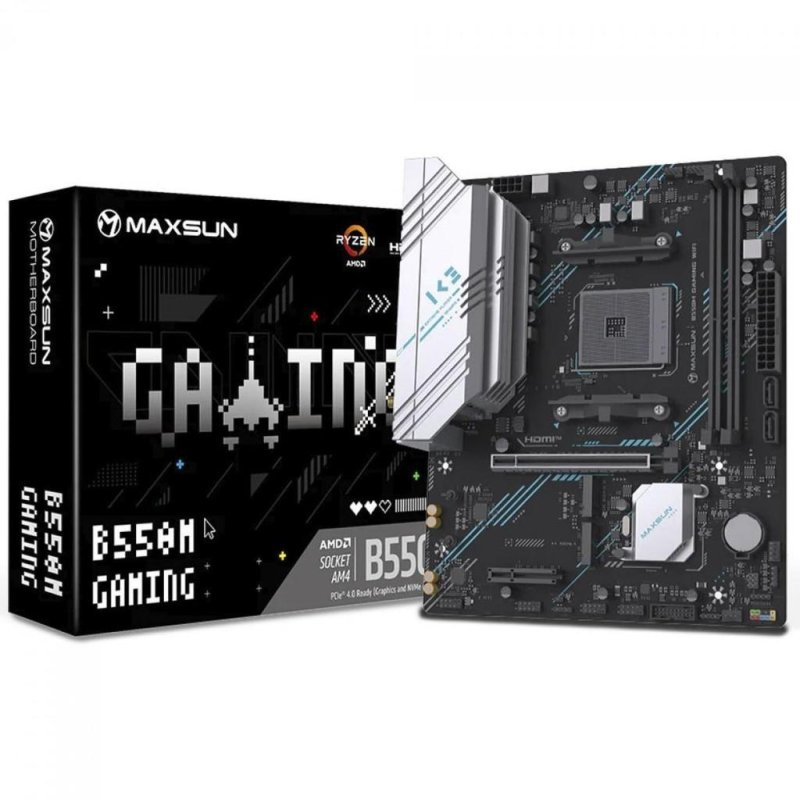 Placa-Mãe MAXSUN MS-B550M Gaming WIFI, Chipset B550