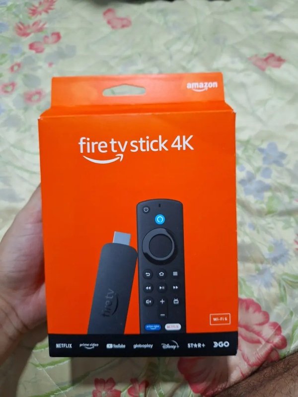 Amazon Fire TV Stick 4K 2ª Geração Wi-Fi 6 com Alexa por Voz Inteligente, Preto