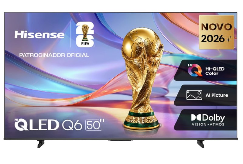 Smart Tv 4K 50" Polegadas 50Q6QVV com Processador AI Hisense