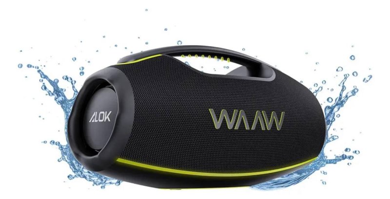 Caixa de Som WAAW by Alok Hyperboom 1000 Bluetooth TWS 180W RMS