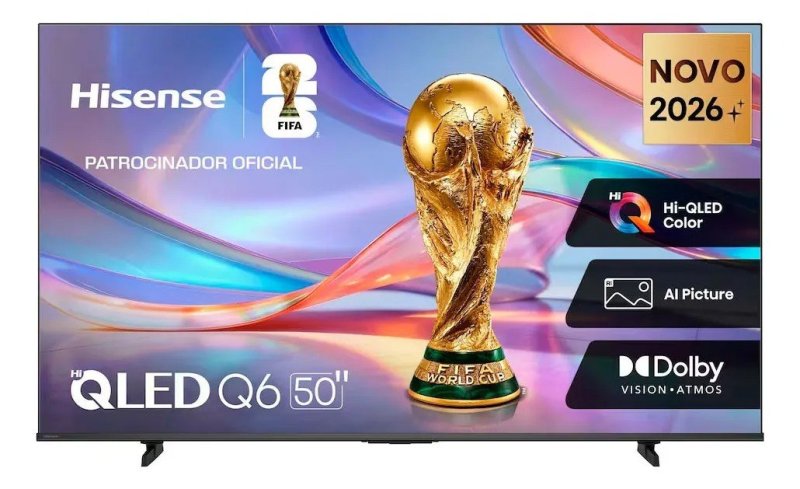 Smart TV 50 4K QLED 50Q6QVV Vidaa Dolby Vision Hisense