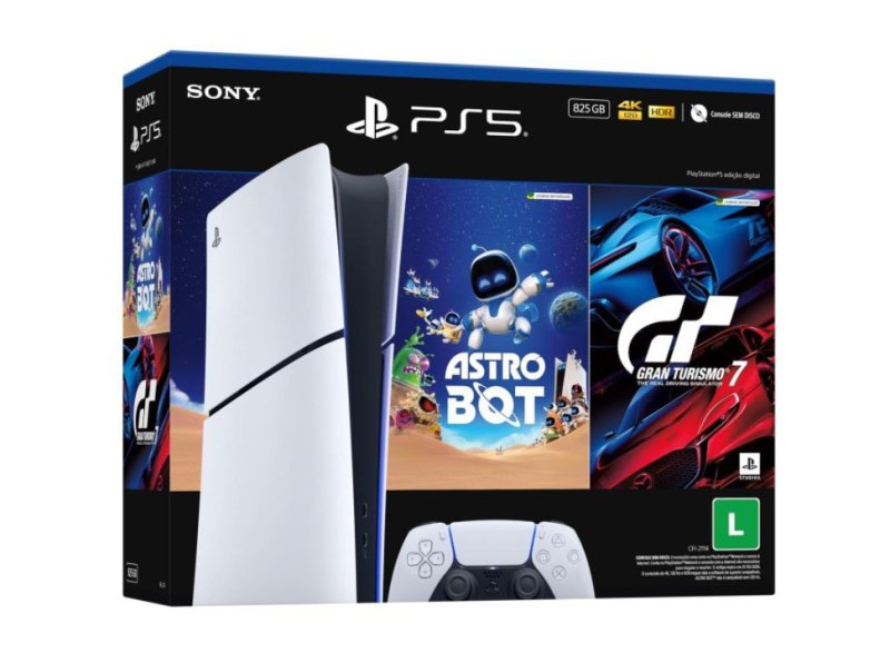 Console PlayStation 5 Slim Digital + 2 Jogos