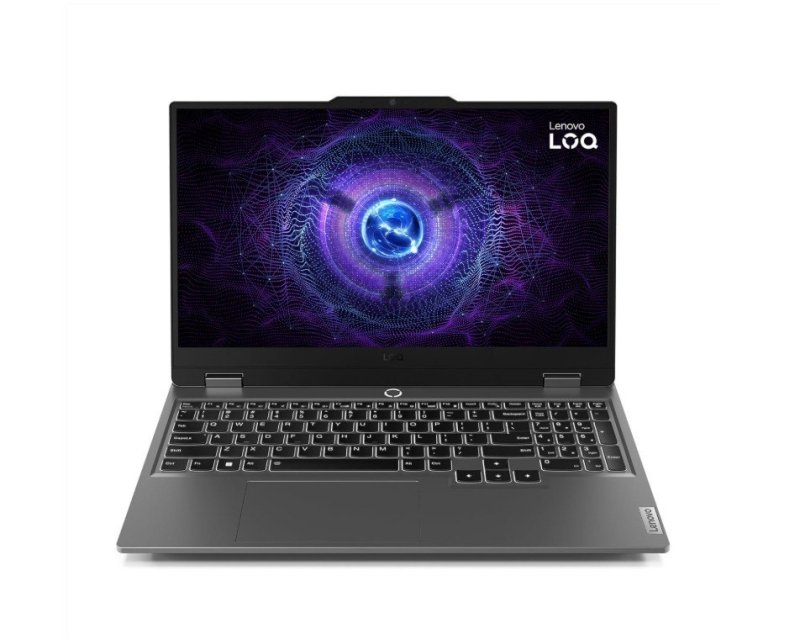 Notebook Gamer Lenovo LOQ 15IRX9 Intel Core i5-13450HX 16GB 512GB SSD RTX 3050 Linux 15.6" - 83KHS00200 Luna Grey