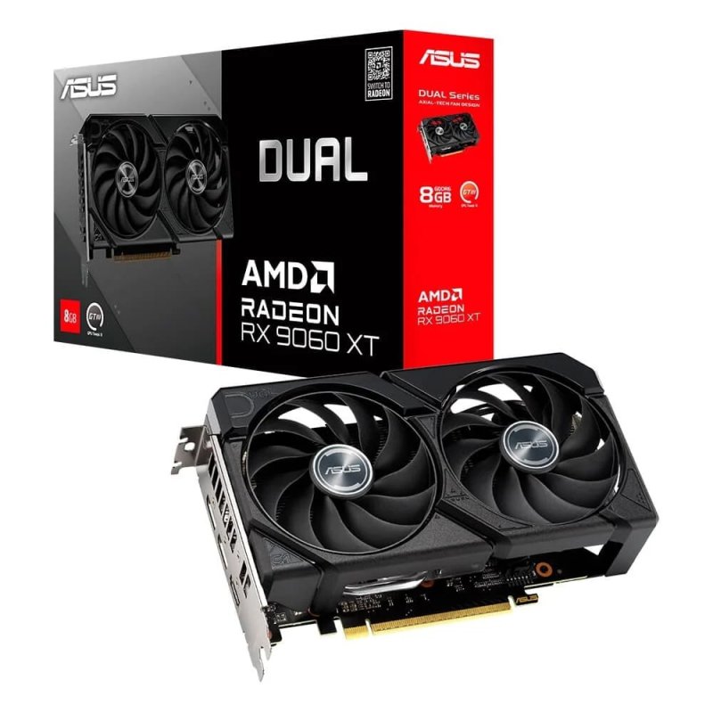Placa de Vídeo ASUS DUAL RX 9060 XT 8G AMD Radeon, 8GB