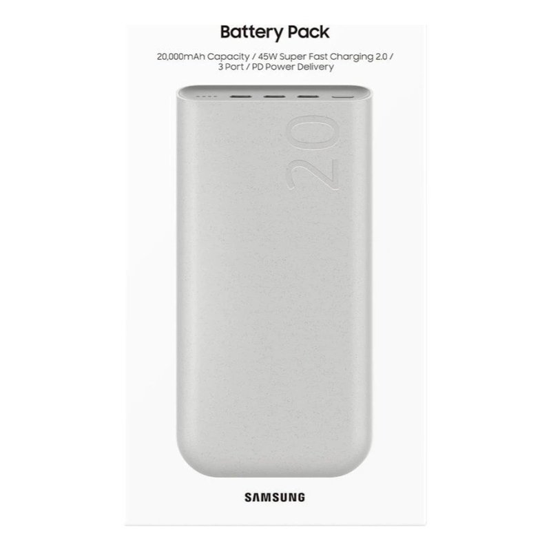 Bateria Carregador Portátil Samsung 20000 mAH Super Rápido 45w