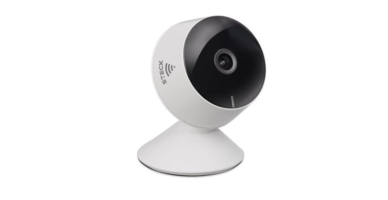 Steck, Câmera Inteligente Steck Ambiente Conectado, Segurança Interna, Wi-Fi, Branca