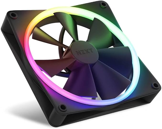 Kit com 2 Cooler F140RGB + Controladora RGB - Ventoinha 140mm, Iluminação RGB - Preta - RF-R14DF-B1