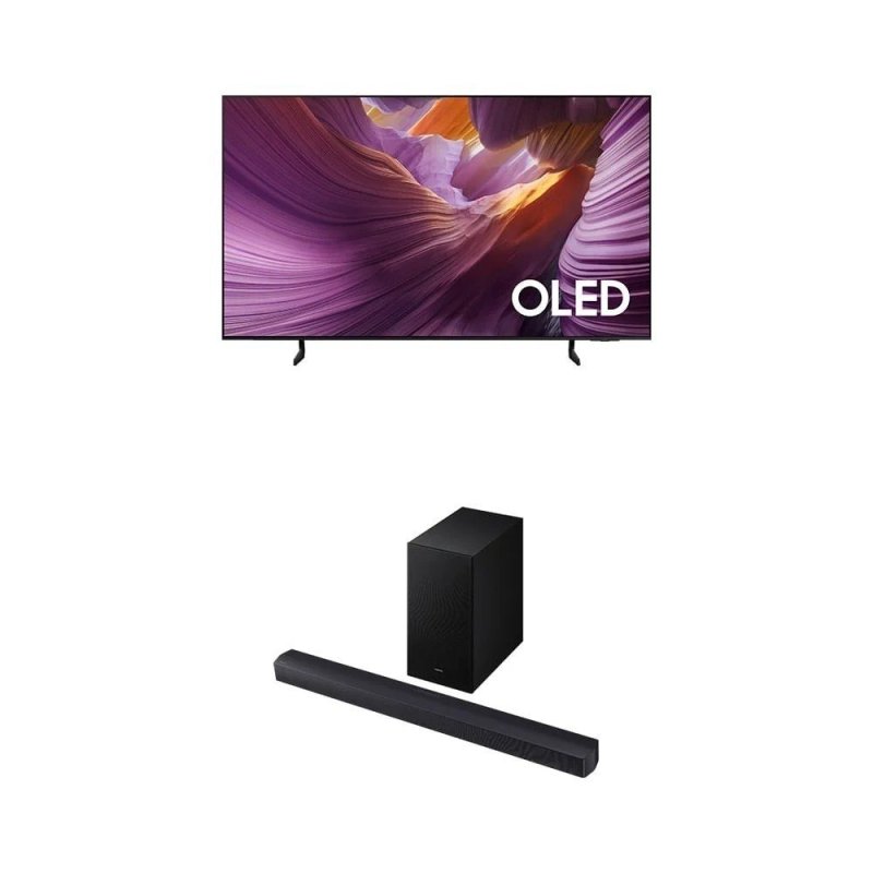 Samsung Vision AI TV 55" OLED 4K S85F 2025 + Soundbar B-Series HW-B450F 2.1 canais