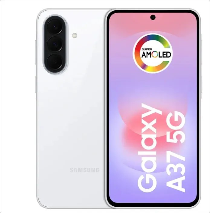 Samsung Galaxy A37 5G 128GB 6GB RAM - Câmera 50MP - Branco