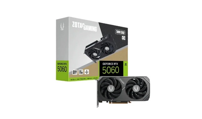 Placa de Vídeo Zotac RTX 5060 Twin Edge OC 8GB GDDR7 128-bit