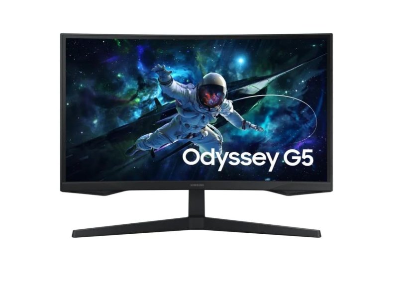 Monitor Gamer Samsung Odyssey G5 27, Resolução QHD, Taxa de atualização de 165Hz, Preto