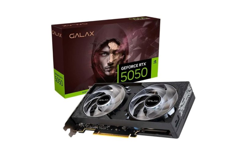 Placa de Vídeo RTX5050 8GB BLACK GF 1-CLICK OC TECLAB LITE 128BITS GDDR6 GALAX
