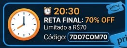 Ganhe 60% OFF (limitado a R$60)