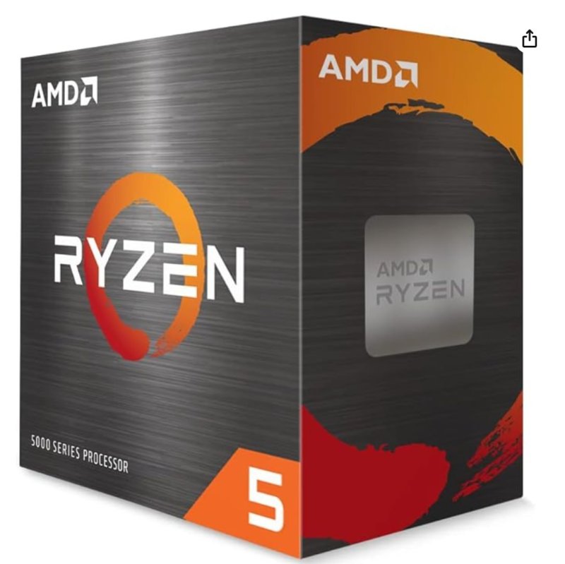 Processador AMD Ryzen 5 5500 100100000457BOX, Cerâmica cinza