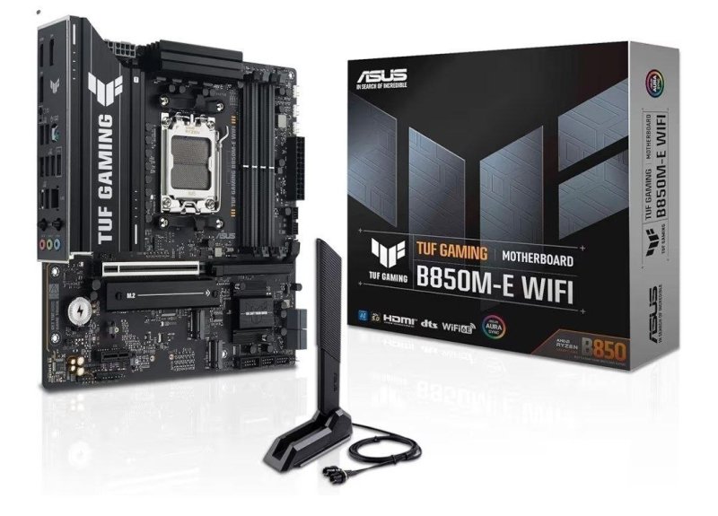 Asus TUF GAMING B850M-E WIFI Placa Mãe AM5 DDR5 HDMI M.2 USB 3.2