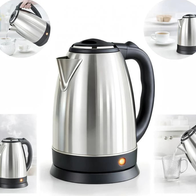 Chaleira Elétrica Jarra Café Chá Inox 110V