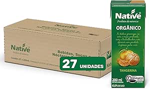 Pack Néctar de Tangerina Orgânico Native - Caixa com 27 unidades de 200ml