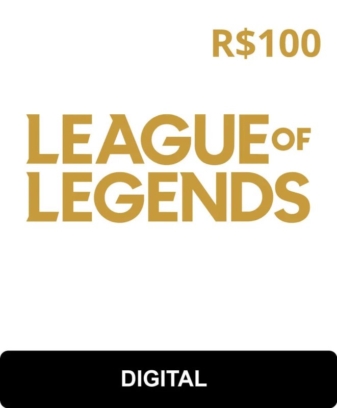 Gift Card League of Legends R$100 (Digital)