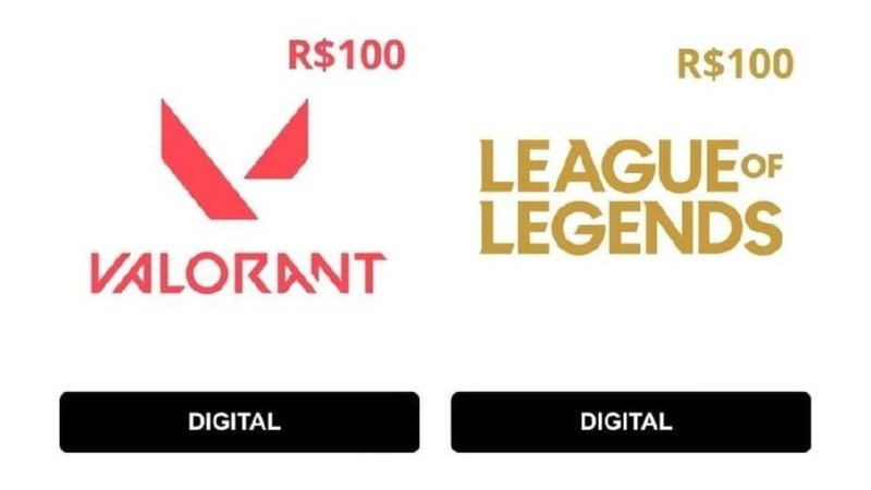 Valorant R$100 (Digital)