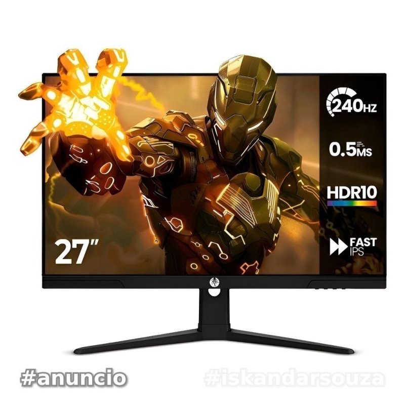 Monitor Gamer Haiz 27” LM27GM IPS Full HD 240Hz 0.5ms HDR10 HDMI DisplayPort