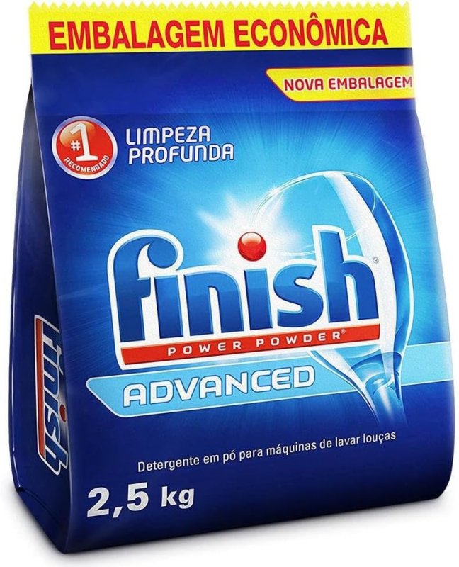 Finish Power Powder Advanced Detergente Lava Louças - 2,5kg