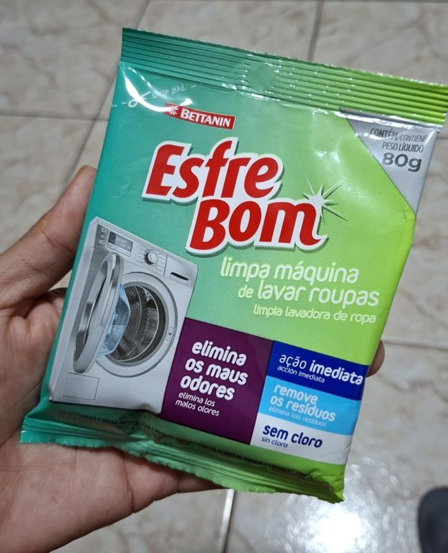 Limpa Máquina de Lavar Roupas EsfreBom Sachê 80g