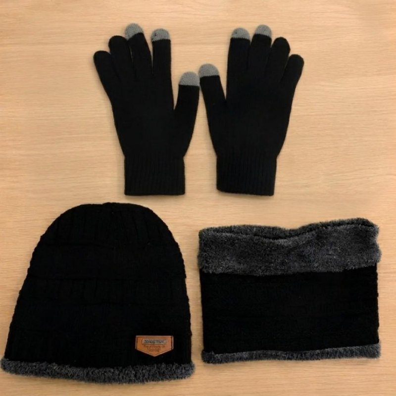 Kit Inverno: Touca Térmica E Luva Touch Para Frio Intenso Brasilchic