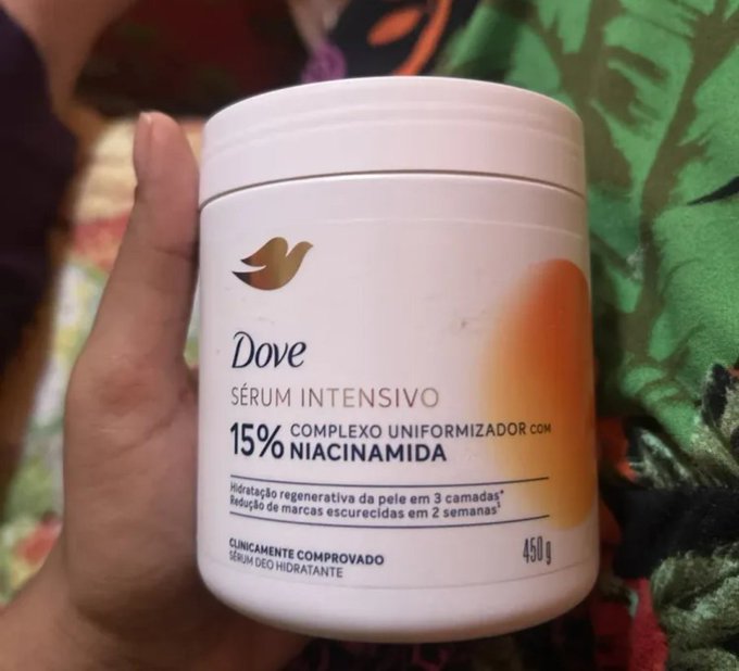 Dove Sérum Corporal Intensivo Niacinamida 15%, Vitamina C, Colágeno Vegano e Óleo de Rosa Mosqueta, 450g