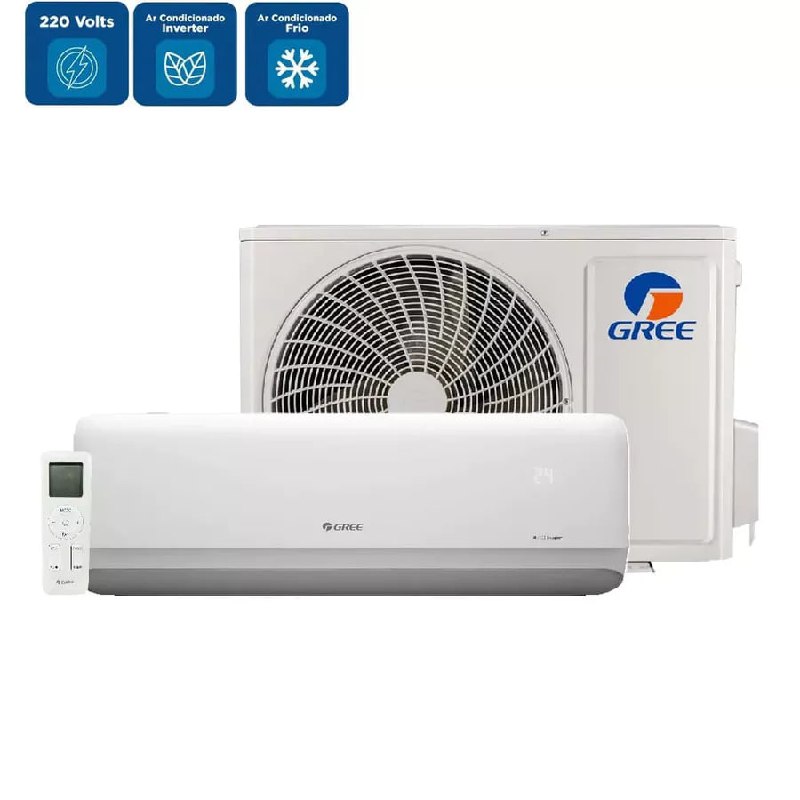 Ar Condicionado Split Inverter Gree G-Side 12000 BTU/h – 220 Volts