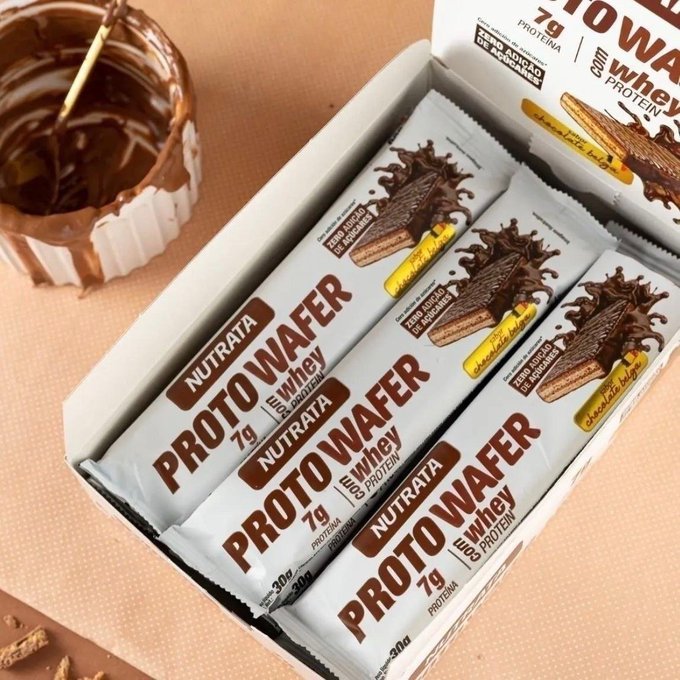 Proto Wafer Nutrata 12 Unidades de 30g + Frete Grátis