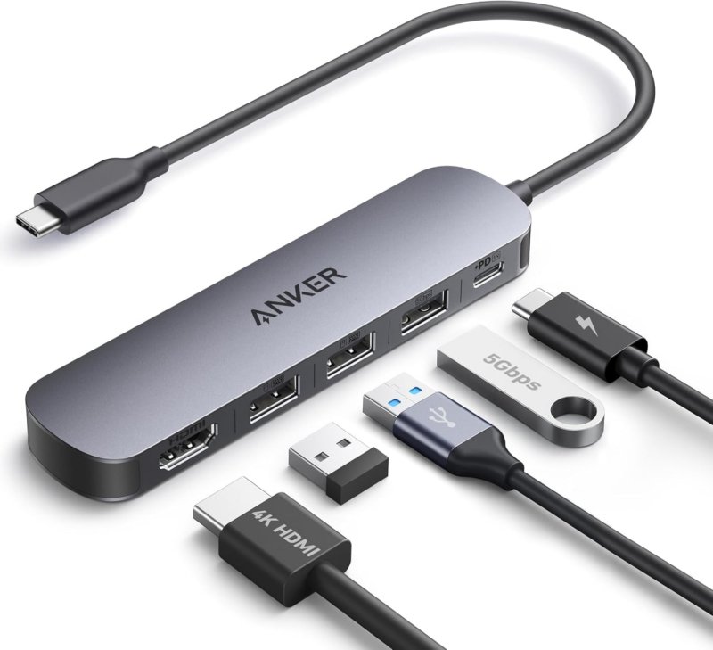 Anker Hub USB-C(5 em 1), HDMI 4K@30Hz