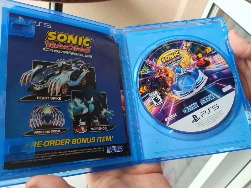 Jogo Sonic Racing Crossworlds Launch Edition Ps5 Físico + Frete Grátis