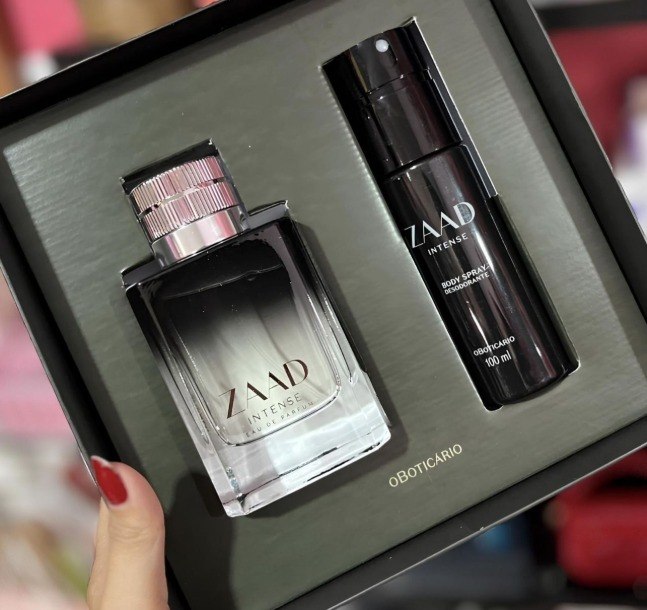 Boticário Zaad Intense Kit Presente 2 Itens + Frete Grátis