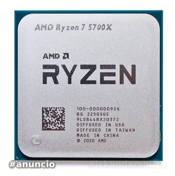 5700x Processador Ryzen 7 3.4ghz (4.6ghz Max) - Novo S/Caixa (Novo S/Box)