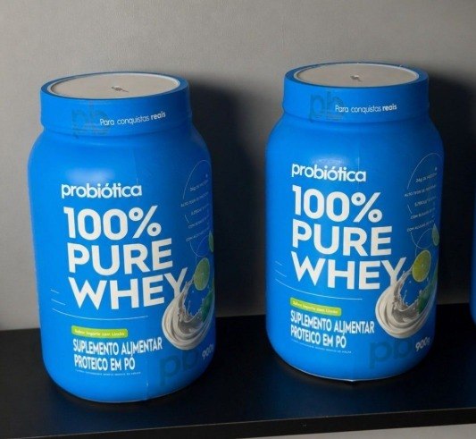 Pote Whey 100% Pure Probiotica Iogurte Com Limão 900 Gr