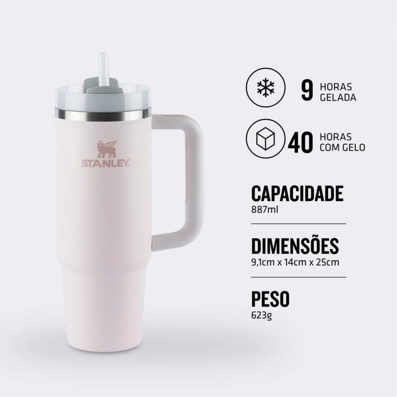 Stanley Copo Quencher 2.0 - 887ml - Isolamento Térmico
