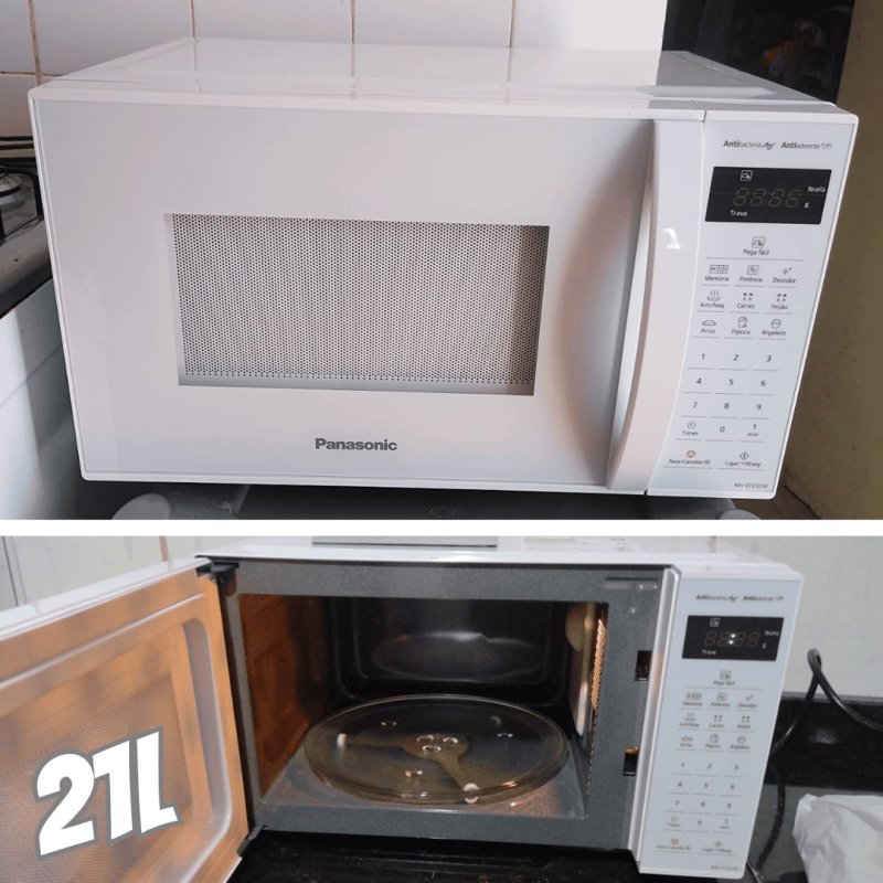 Micro-ondas Panasonic 21 Litros Branco - NN-ST25lWRU