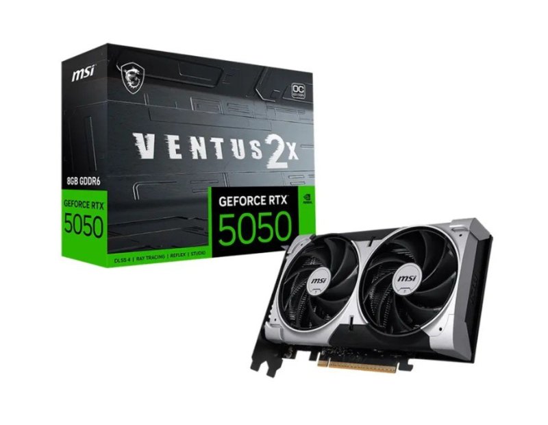 Placa de Vídeo MSI RTX 5050 Ventus 2X OC 8GB