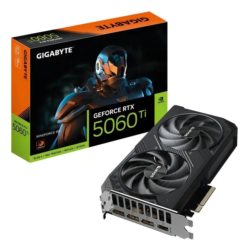 Placa Vídeo Gigabyte Geforce Rtx 5060 Ti Windforce 8gb Gddr7