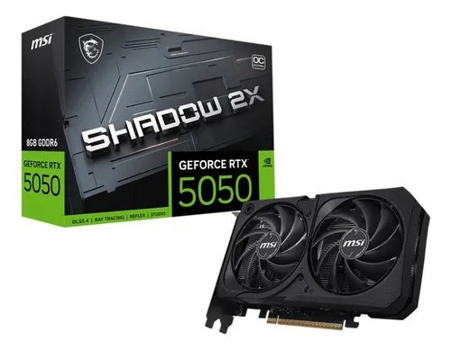 Placa De Vídeo Geforce Rtx 5050 8gb Msi Shadow 2x Oc